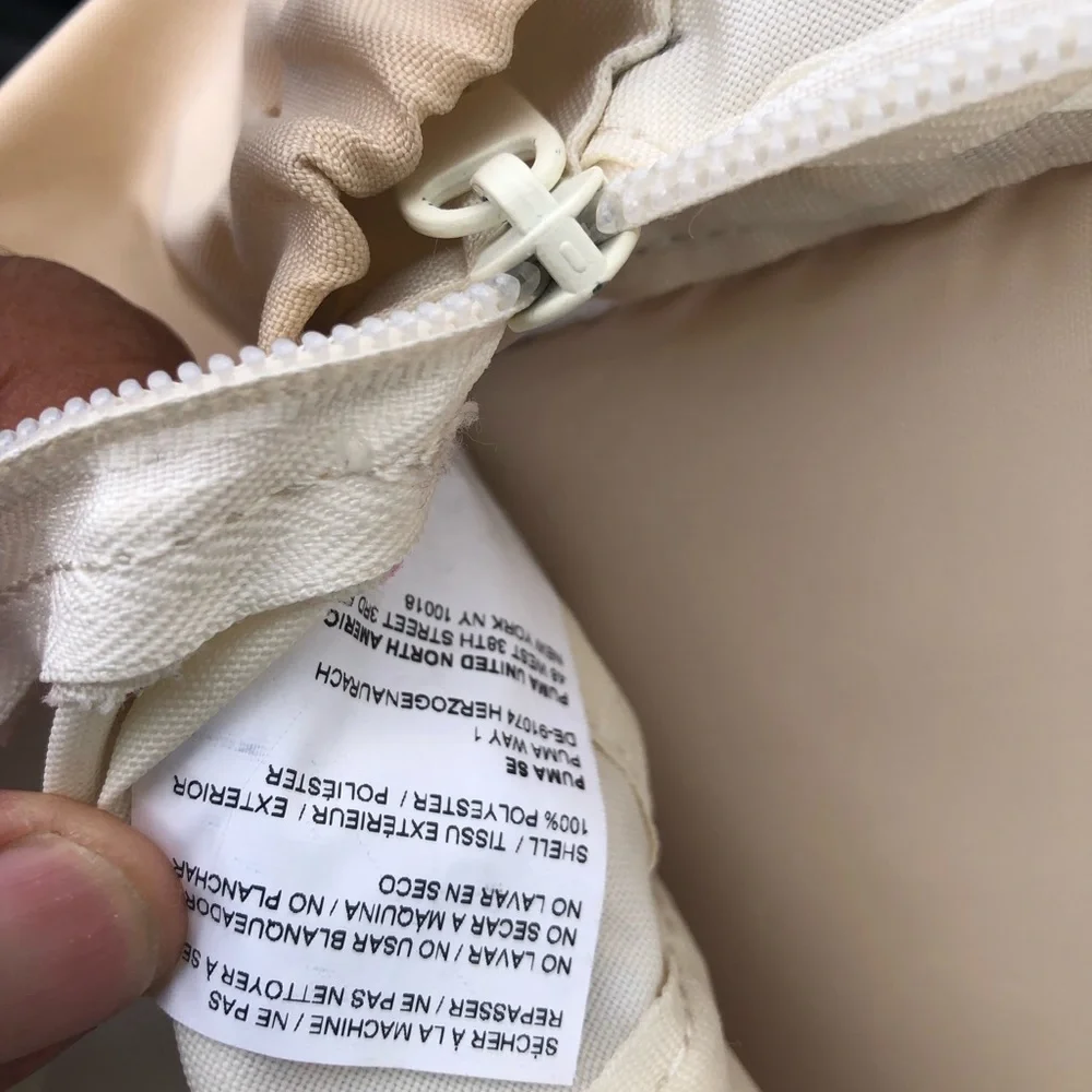 Puma Cream & Beige Backpack with Pink Logo Size 18”